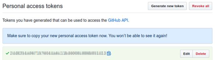 GitHub token GitHub token