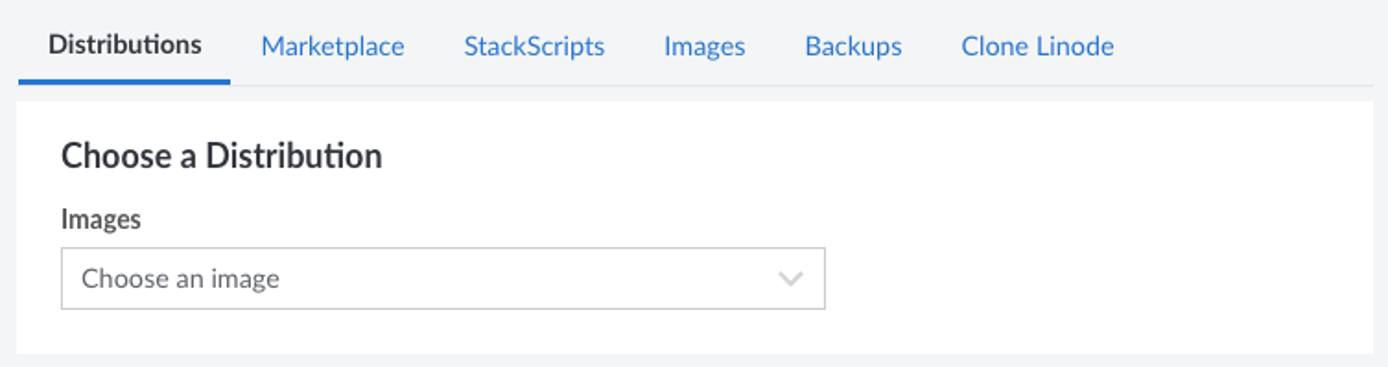 Distribution selection in Cloud Manager Distribution selection in Cloud Manager