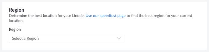 Region selection in Cloud Manager Region selection in Cloud Manager