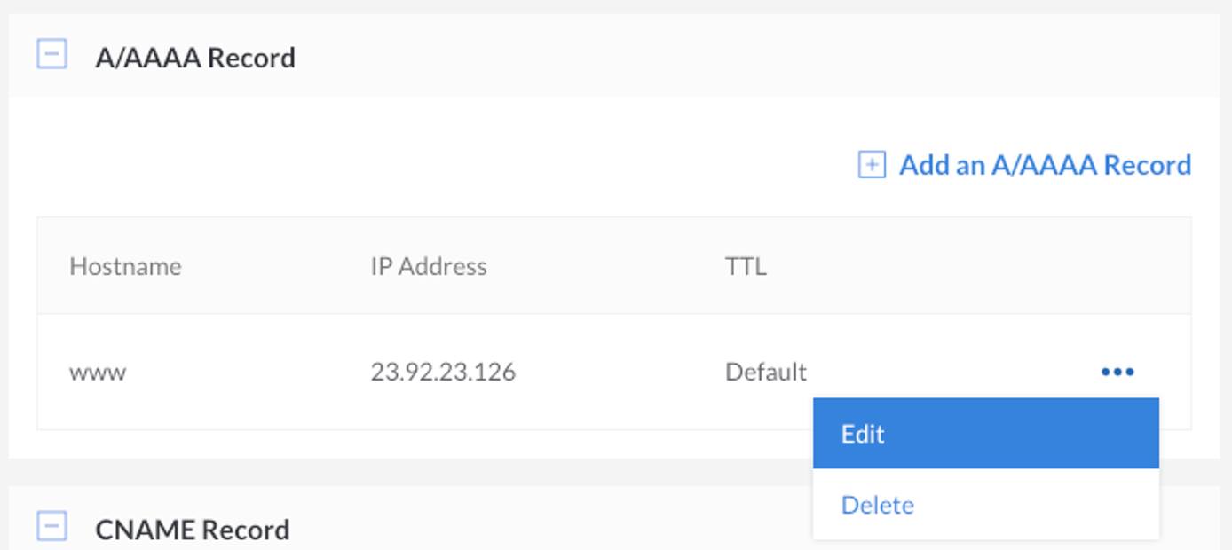 Select 'Edit' from the menu Select ‘Edit’ from the menu