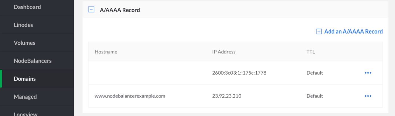 Adding an A Record. Adding an A Record.