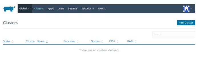 The server URL entry form Rancher enter server URL screen