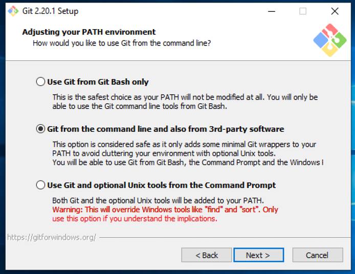 Adjust Git’s PATH Adjust Git’s PATH