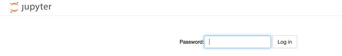 Jupyter Login Page Jupyter Login Page