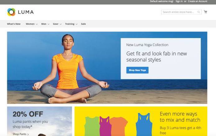 A sample storefront. A sample storefront.