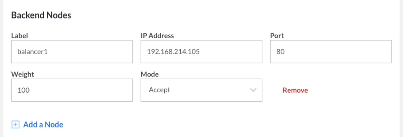NodeBalancer Configuration in Linode Cloud Manager NodeBalancer Configuration in Linode Cloud Manager