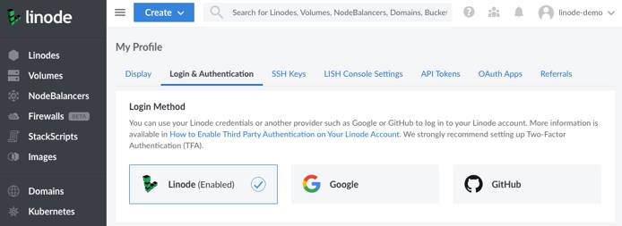 Select the Login Method Select the Login Method
