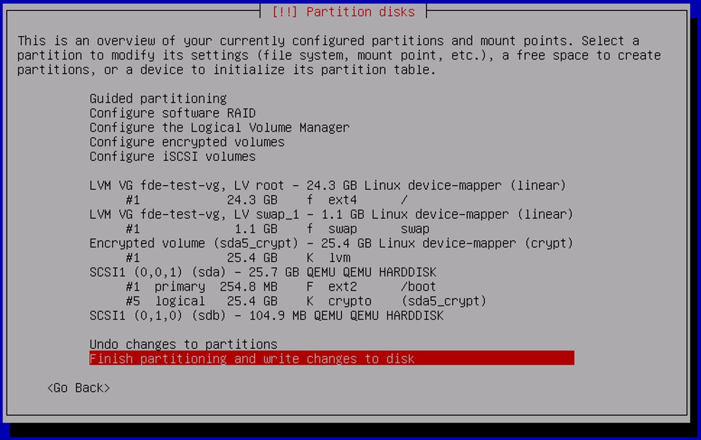 Debian 8 Write Partition Changes Debian 8 Write Partition Changes