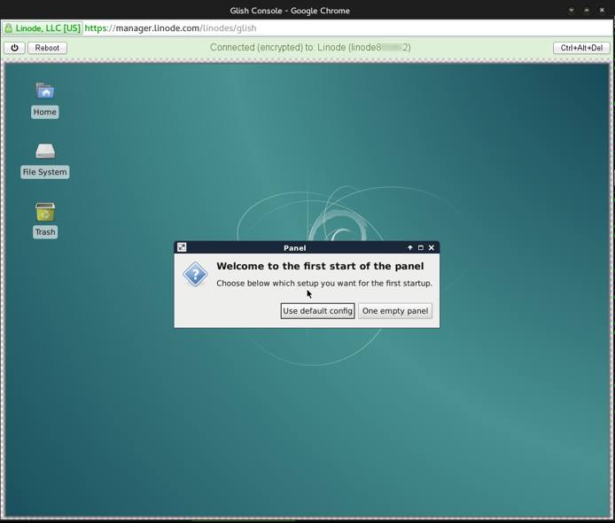Glish at the Xfce4 desktop. Glish at the Xfce4 desktop.