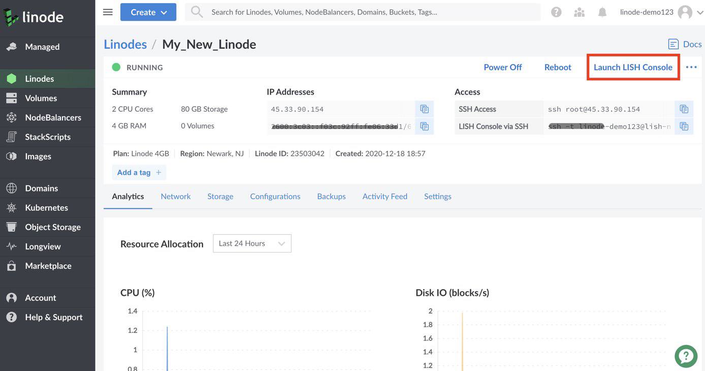 Launch the Lish Console Launch the Lish Console