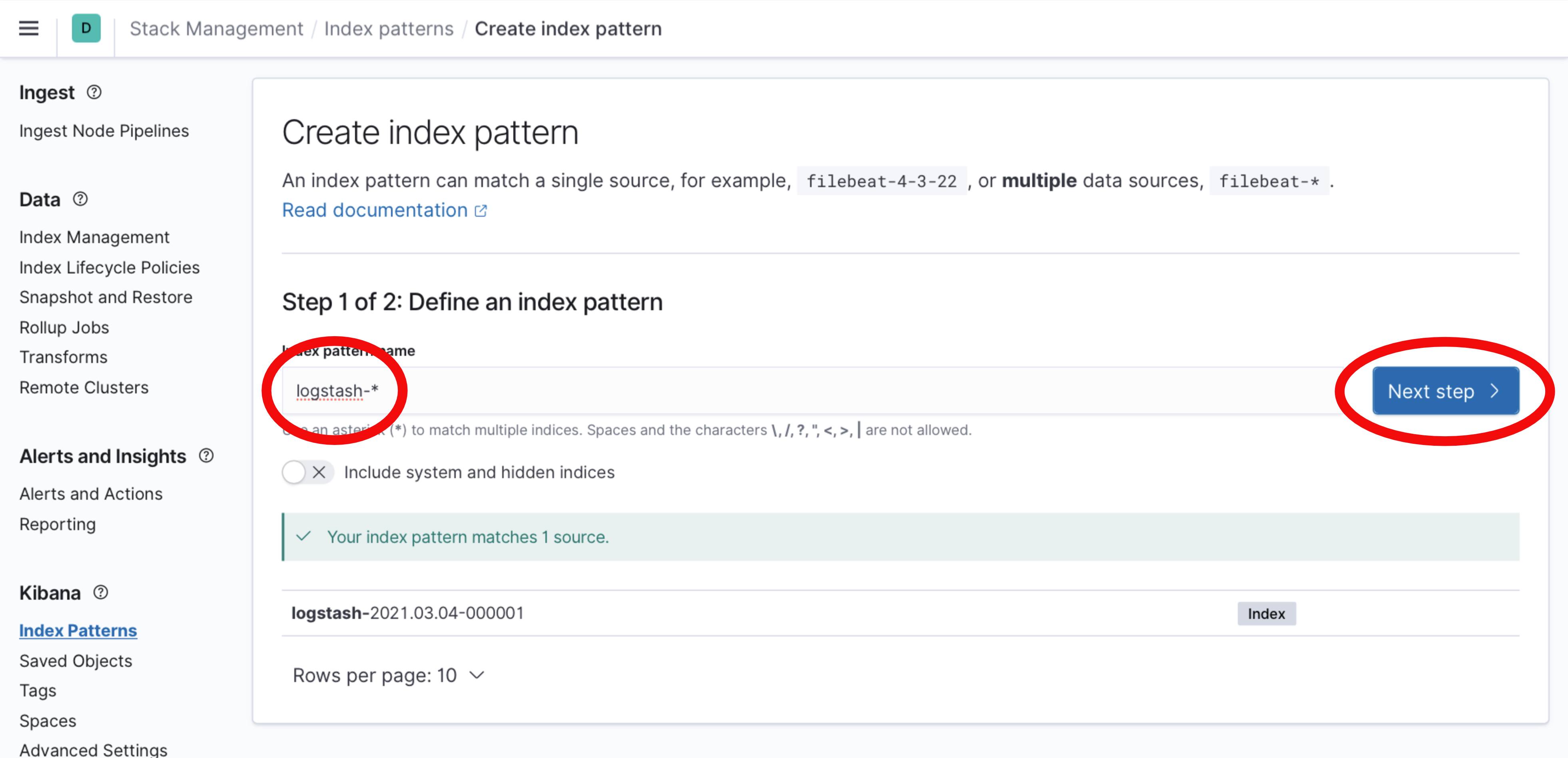 Kibana 7 Create Logstash Index Kibana 7 Create Logstash Index