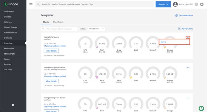 Delete your Longview Client Delete your Longview Client