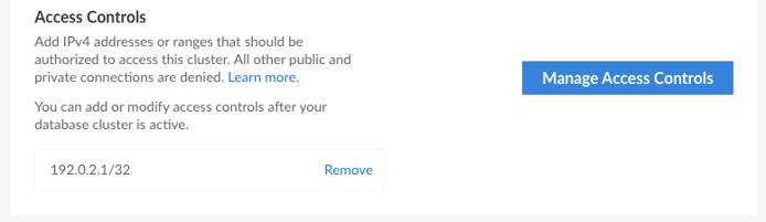 Screenshot of Access Controls Screenshot of Access Controls