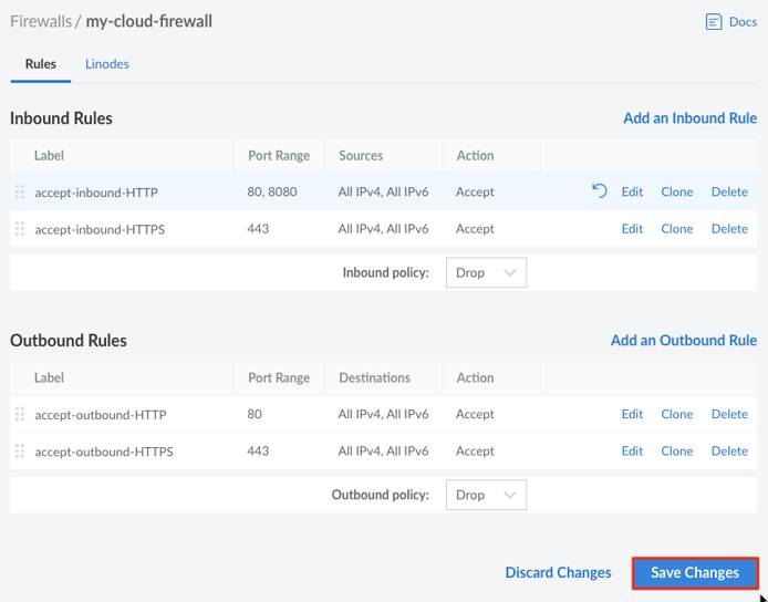 Apply your edit rule changes to the Firewall. Apply your edit rule changes to the Firewall.