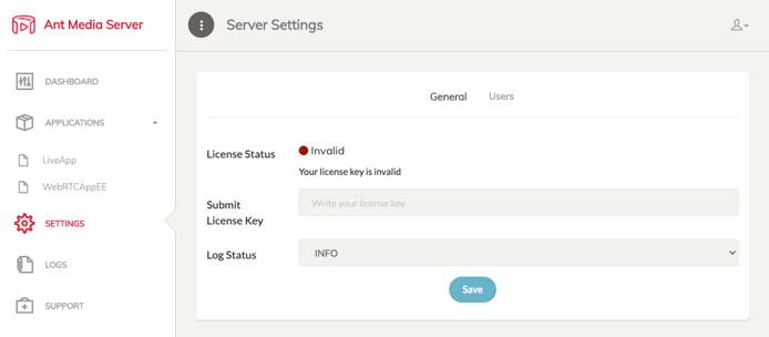Screenshot of the Settings Page Screenshot of the Settings Page