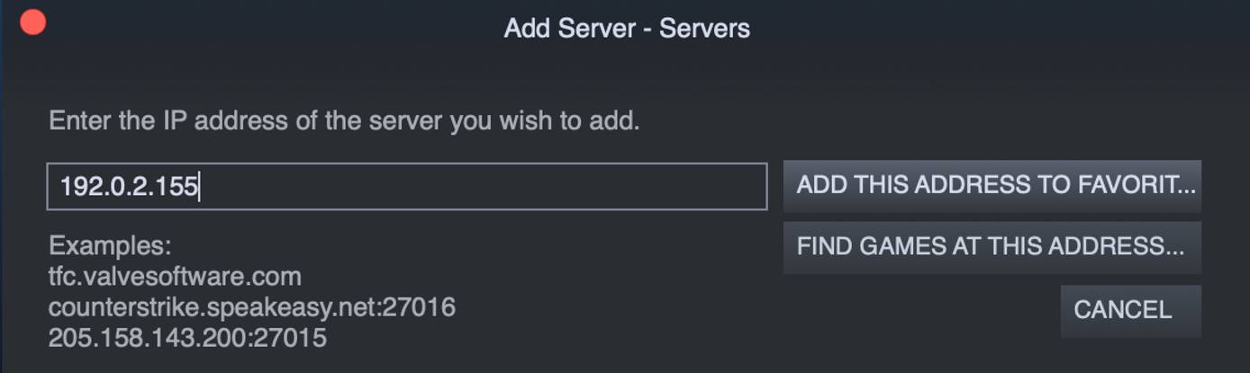 Add your server to your list of favorite servers. Add your server to your list of favorite servers.