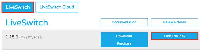 Screenshot of the download selection Screenshot of the download selection