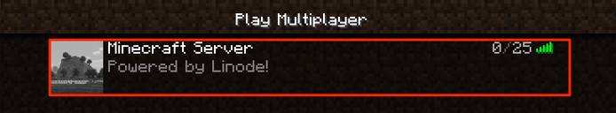 Screenshot of the new Minecraft server Screenshot of the new Minecraft server